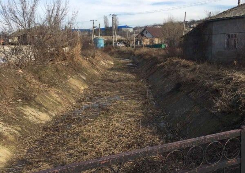 Заросли камыша, трава и бытовой мусор. Речка Стратан в Чадыр-Лунге вновь засорена