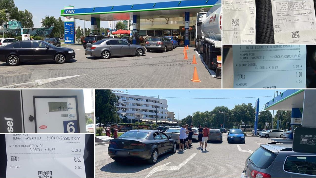 В Румынии сотни водителей заправили свои авто на 1 лей. В знак протеста против роста цен